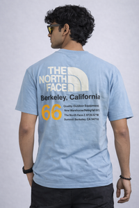 Men’s Light Blue Graphic T-Shirt – Casual Cotton Tee