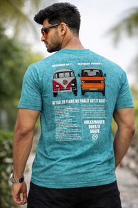 Men’s Turquoise Printed T-Shirt – Volkswagen Design