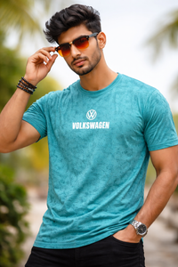 Men’s Turquoise Printed T-Shirt – Volkswagen Design